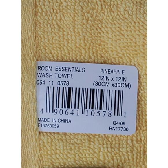 2 Room essentials wash towel 12in x 12 in 1 Guacamole 1 Pineapple NWT - Picture 6 of 8